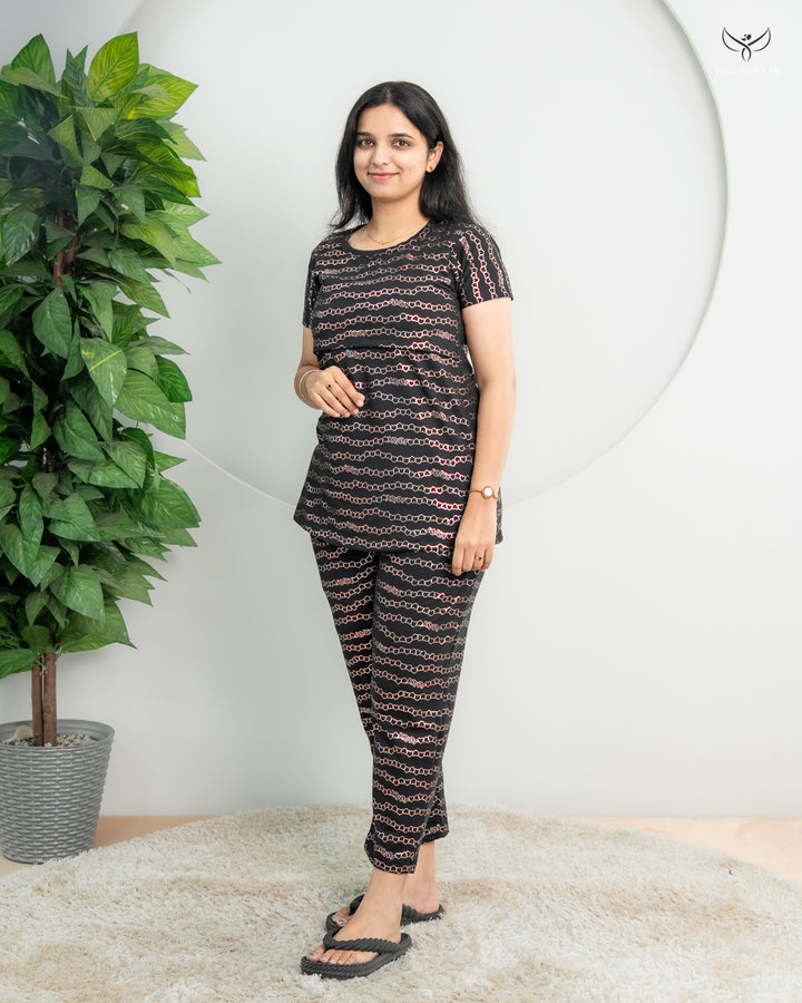 Dhavam SoftCotton Maternity Top Pant Set