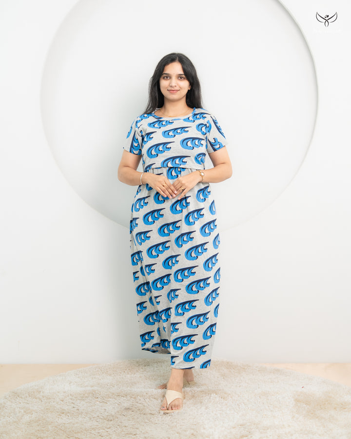 Rejina1  SoftCotton Full Length Maternity Loungewear
