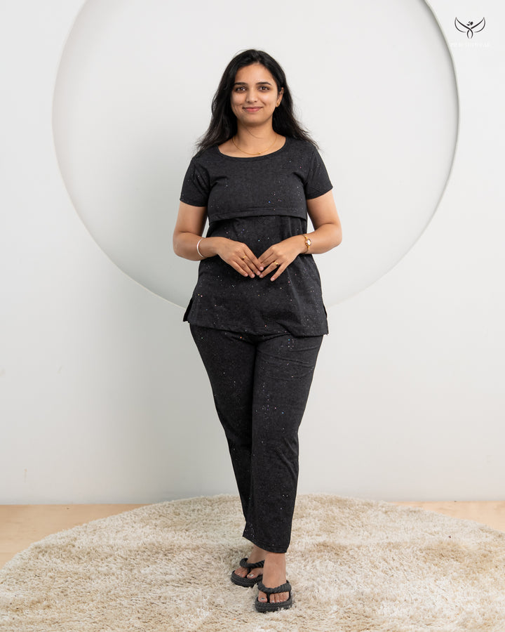 Indraja  SoftCotton Maternity Top Pant Set