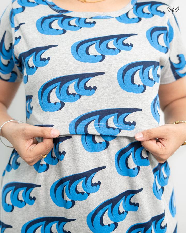 Rejina1  SoftCotton Full Length Maternity Loungewear