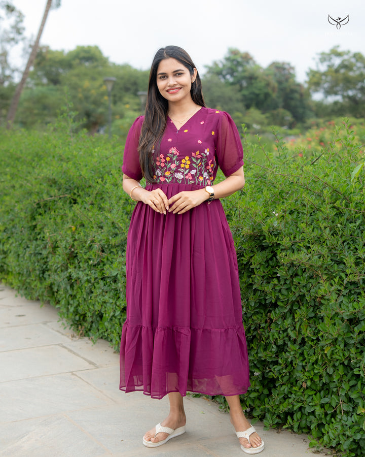 Jessy1  Maternity Dress with center Zip
