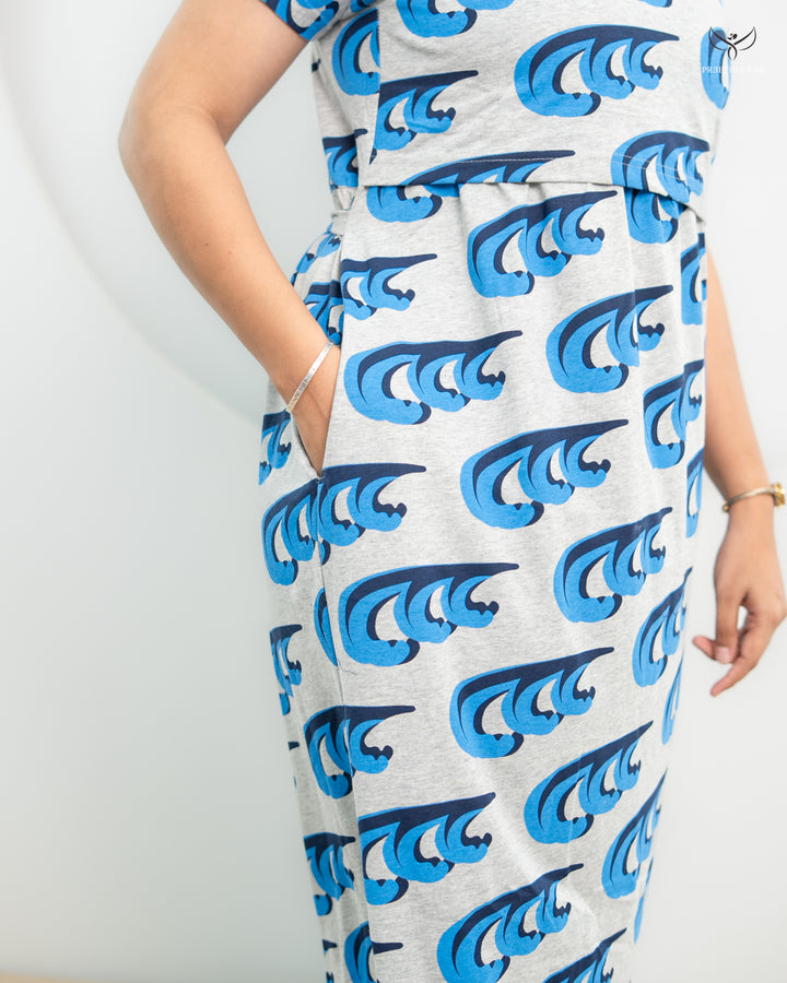 Rejina1  SoftCotton Full Length Maternity Loungewear