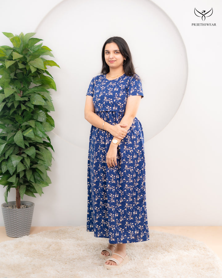 Agniva Soft Cotton Full Length Maternity Loungewear