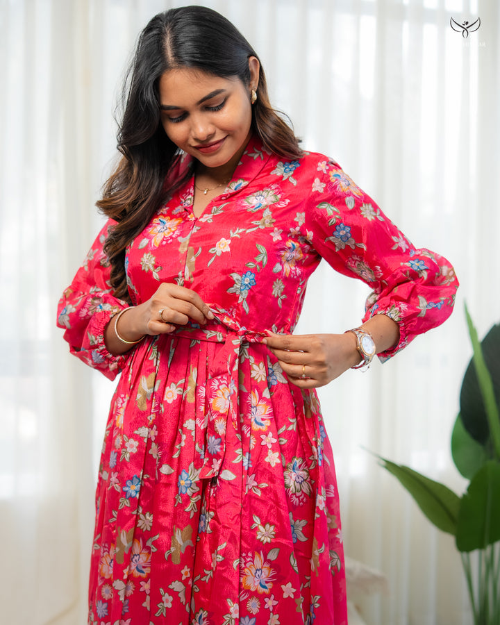 Richa1  Maternity Dress with center Zip