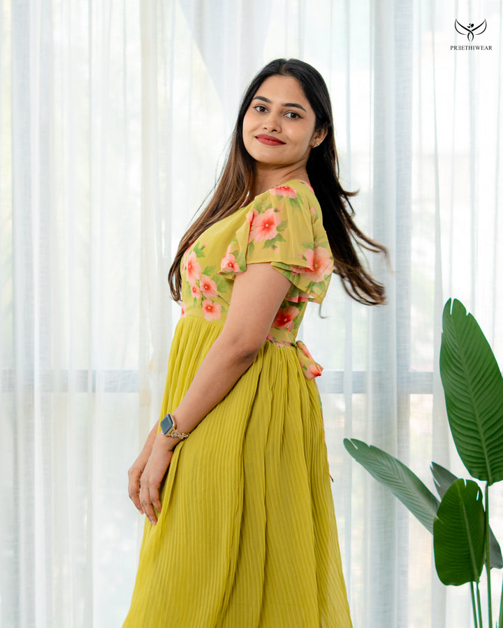 Liraya Maternity Dress with center Zip