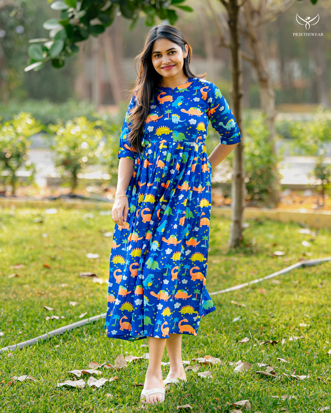 Tulasi  Maternity Dress with center Zip