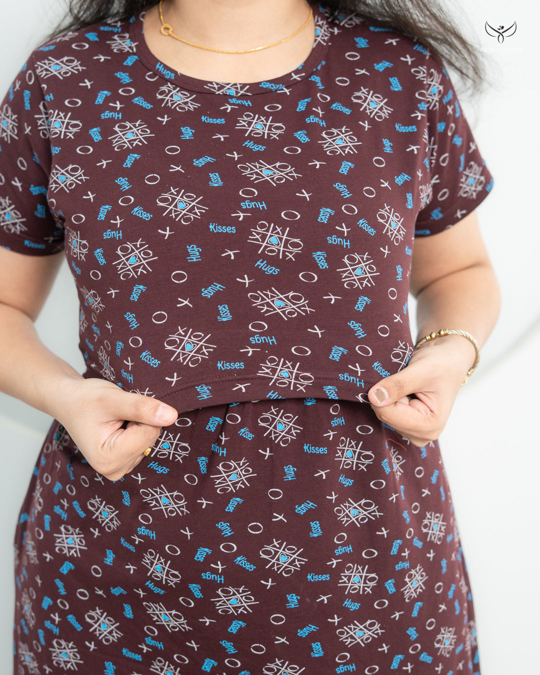 Bindita1  Soft Cotton Full Length Maternity Loungewear
