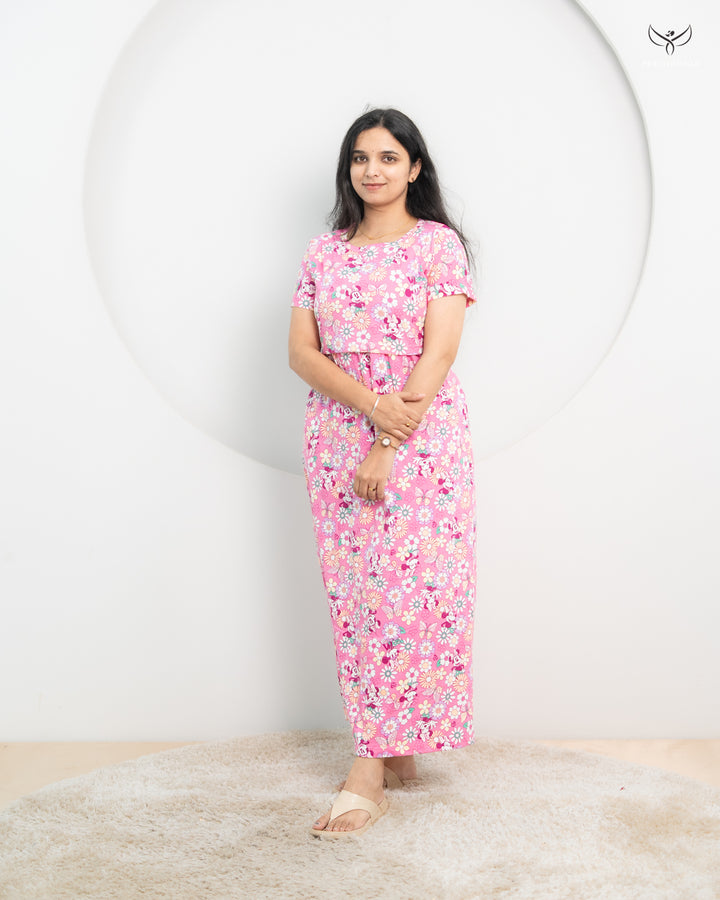 Bindu1  SoftCotton Full Length Maternity Loungewear