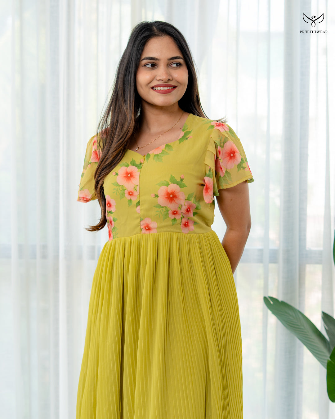 Liraya Maternity Dress with center Zip