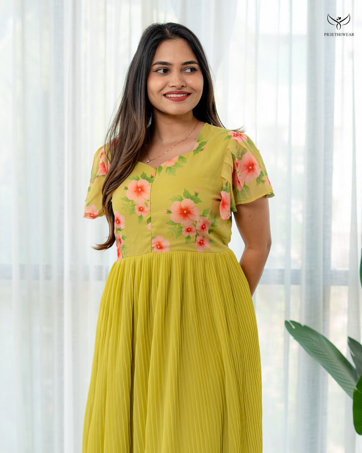 Liraya Maternity Dress with center Zip