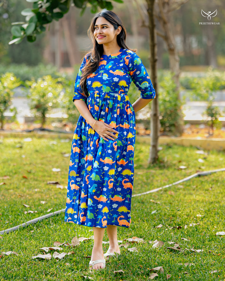Tulasi  Maternity Dress with center Zip