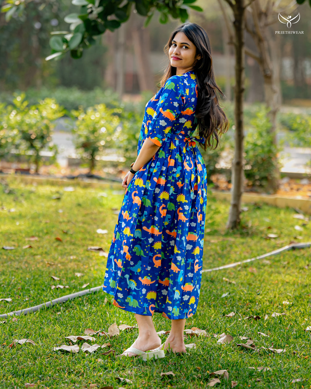 Tulasi  Maternity Dress with center Zip