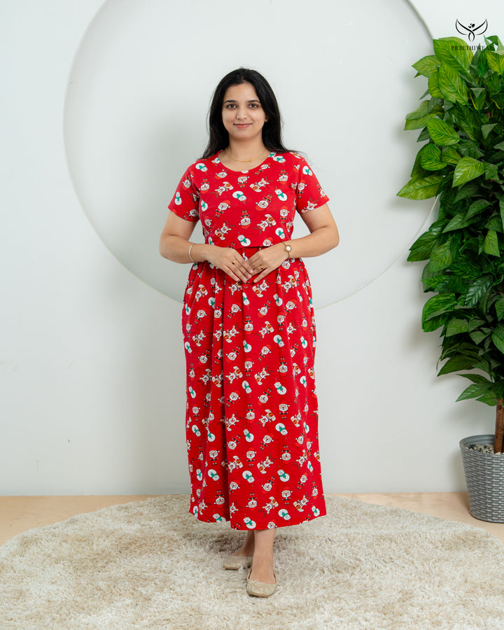 Rosaline Soft Cotton Full Length Maternity Loungewear