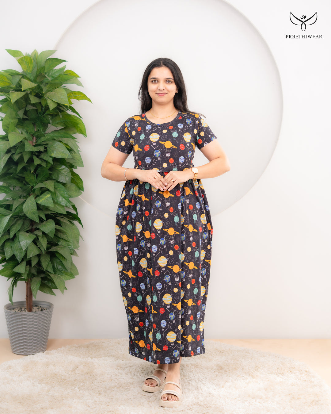 Anvita Soft Cotton Full Length Maternity Loungewear
