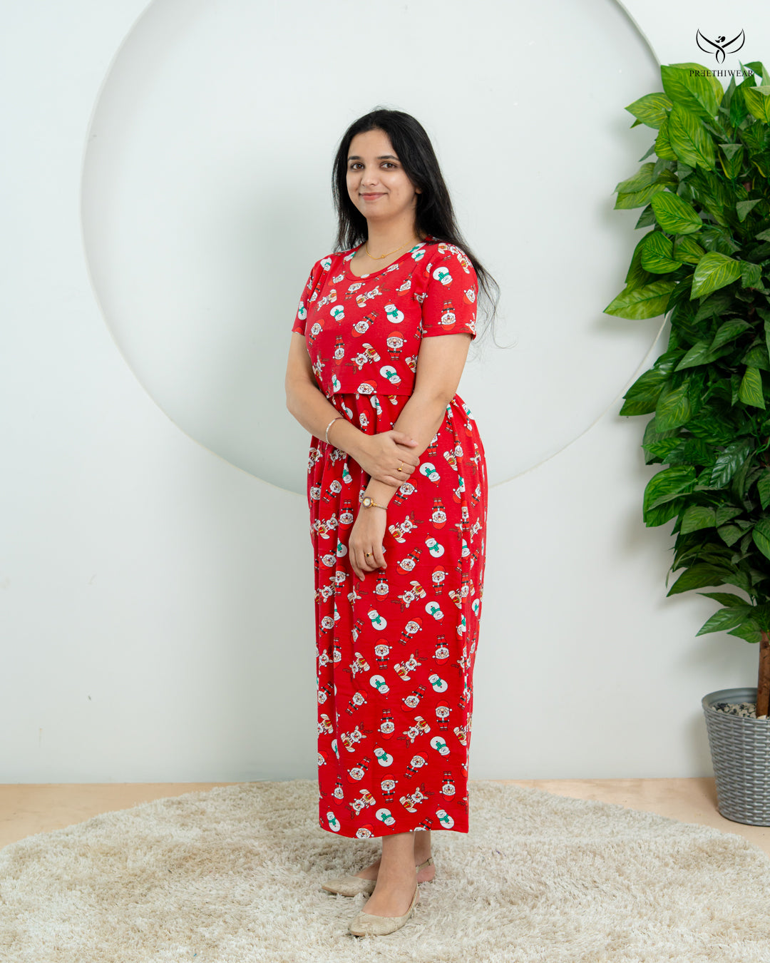 Rosaline Soft Cotton Full Length Maternity Loungewear