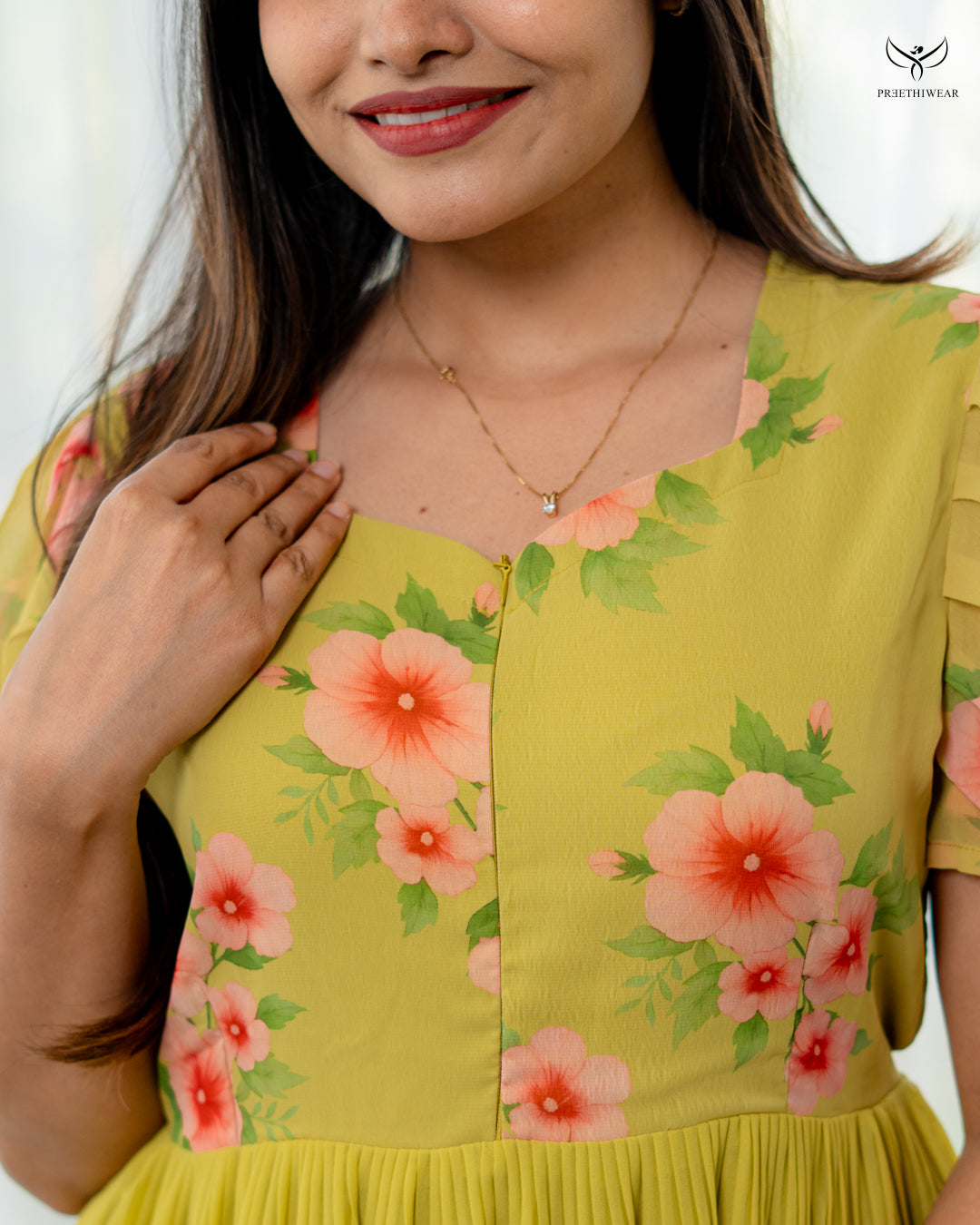 Liraya Maternity Dress with center Zip