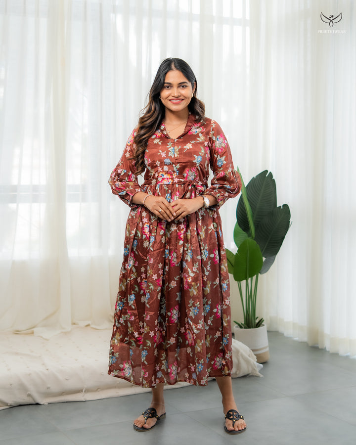 Sabi  Maternity Dress with center Zip