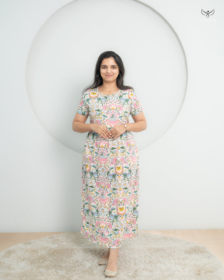 Lisy1  SoftCotton Full Length Maternity Loungewear