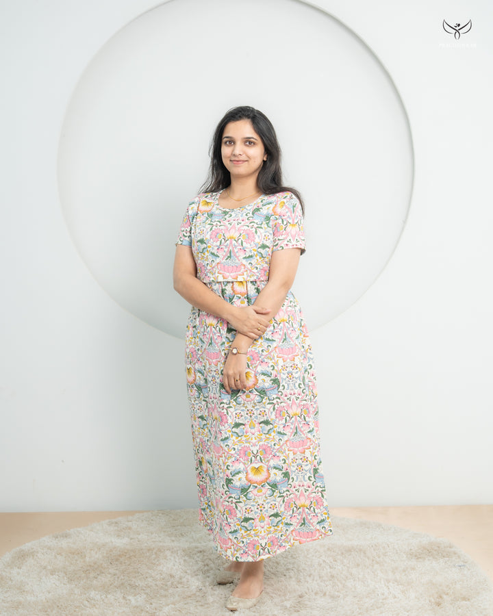 Lisy1  SoftCotton Full Length Maternity Loungewear