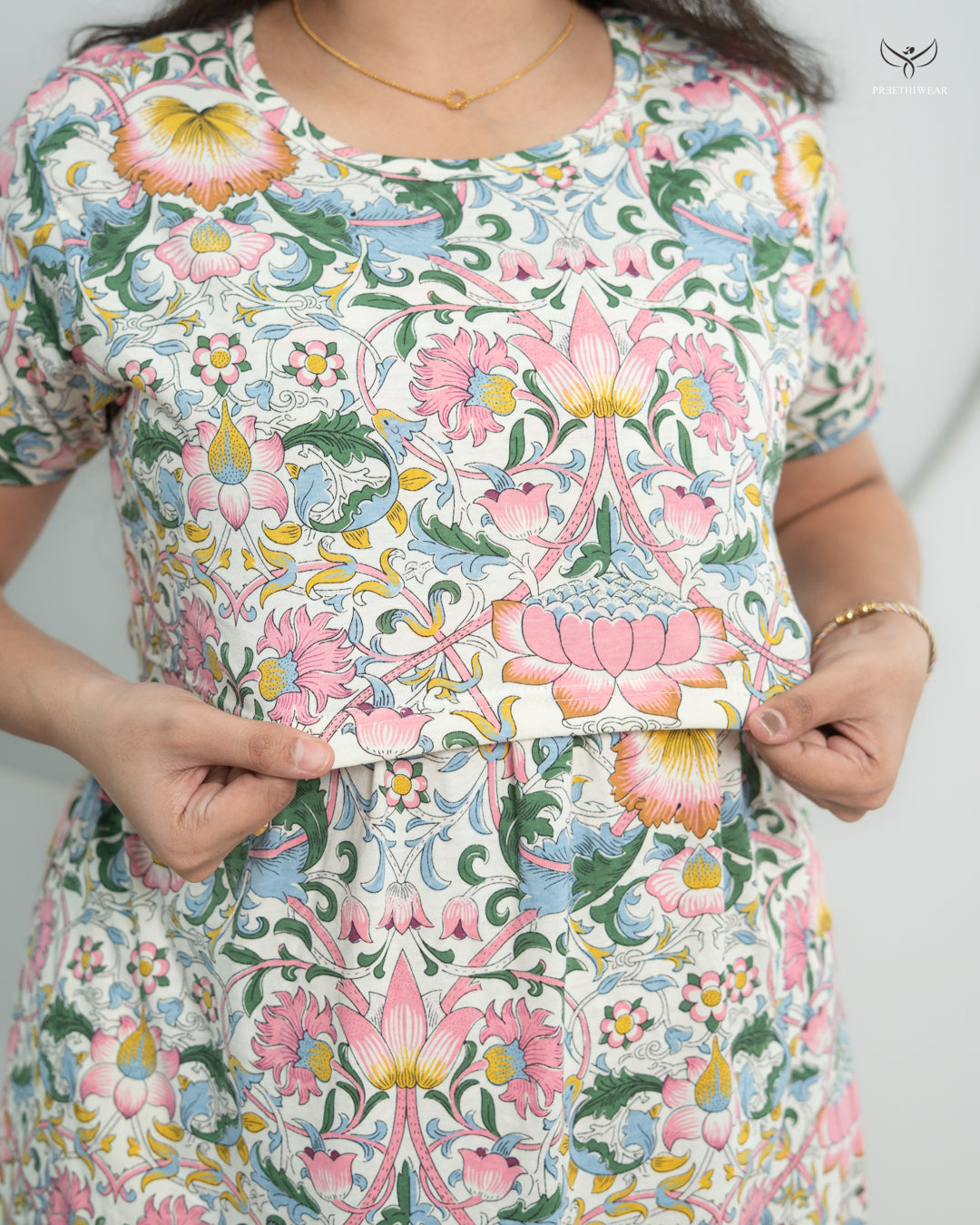 Lisy1  SoftCotton Full Length Maternity Loungewear