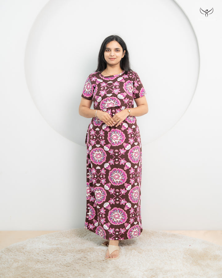 Kalyani1  SoftCotton Full Length Maternity Loungewear