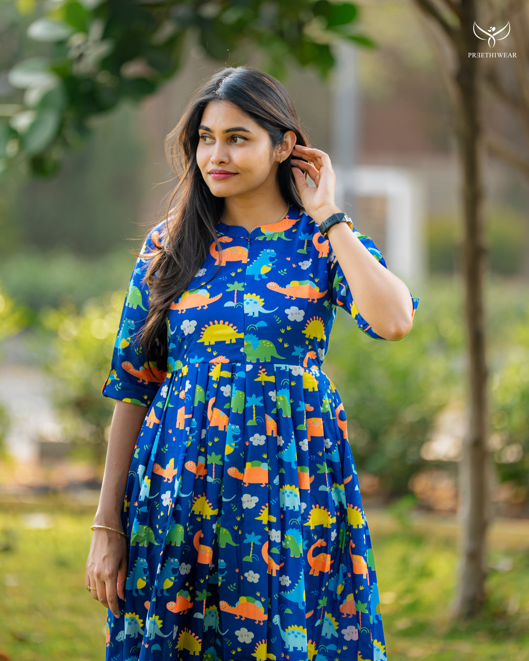 Tulasi  Maternity Dress with center Zip