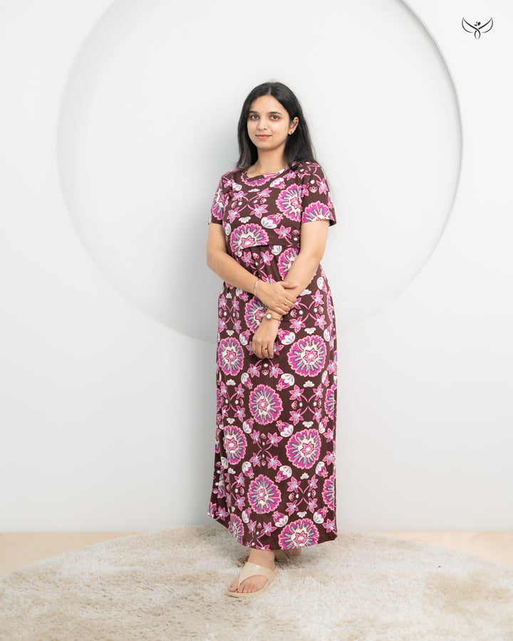 Kalyani1  SoftCotton Full Length Maternity Loungewear