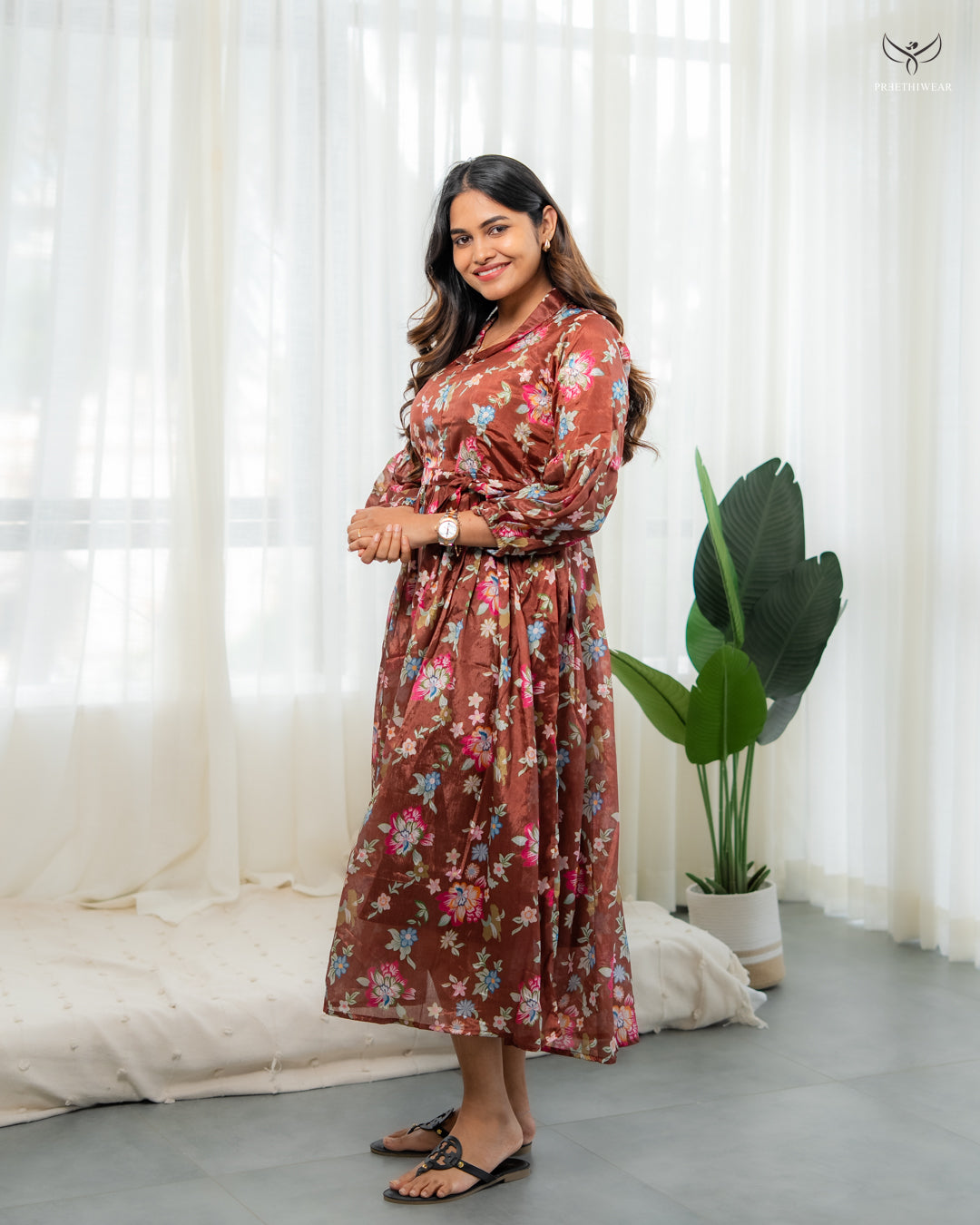 Sabi  Maternity Dress with center Zip