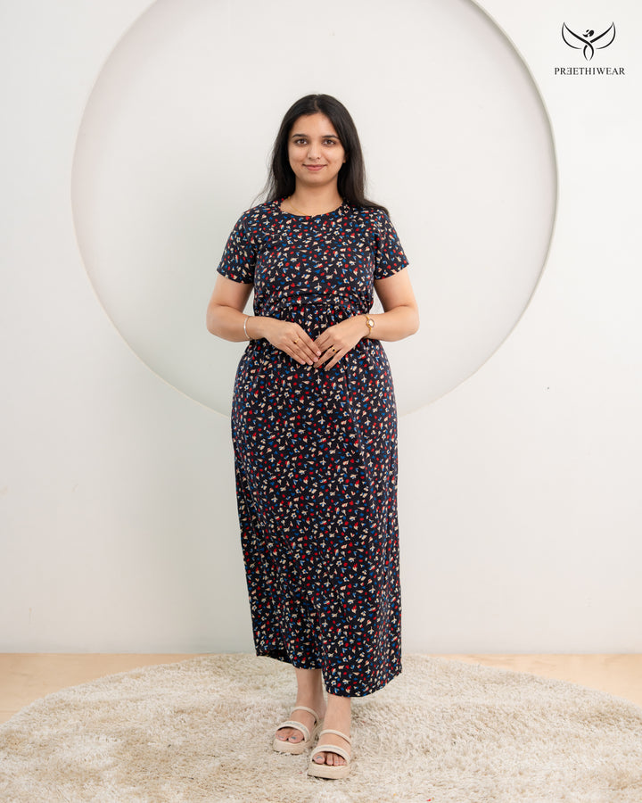 Nuha Soft Cotton Full Length Maternity Loungewear