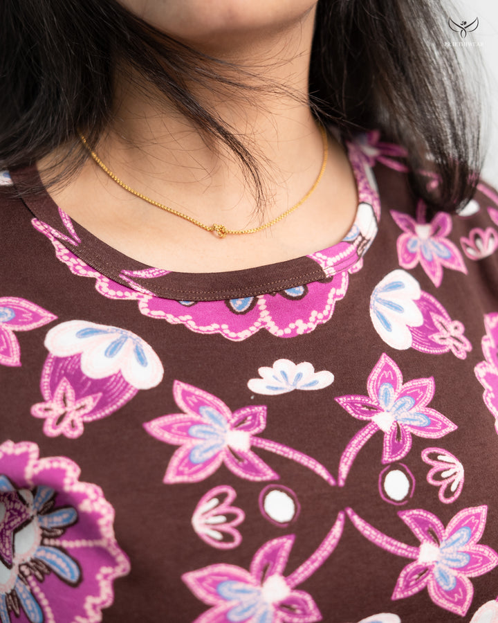 Kalyani1  SoftCotton Full Length Maternity Loungewear