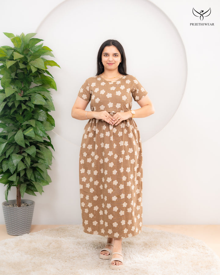 Alma Soft Cotton Full Length Maternity Loungewear