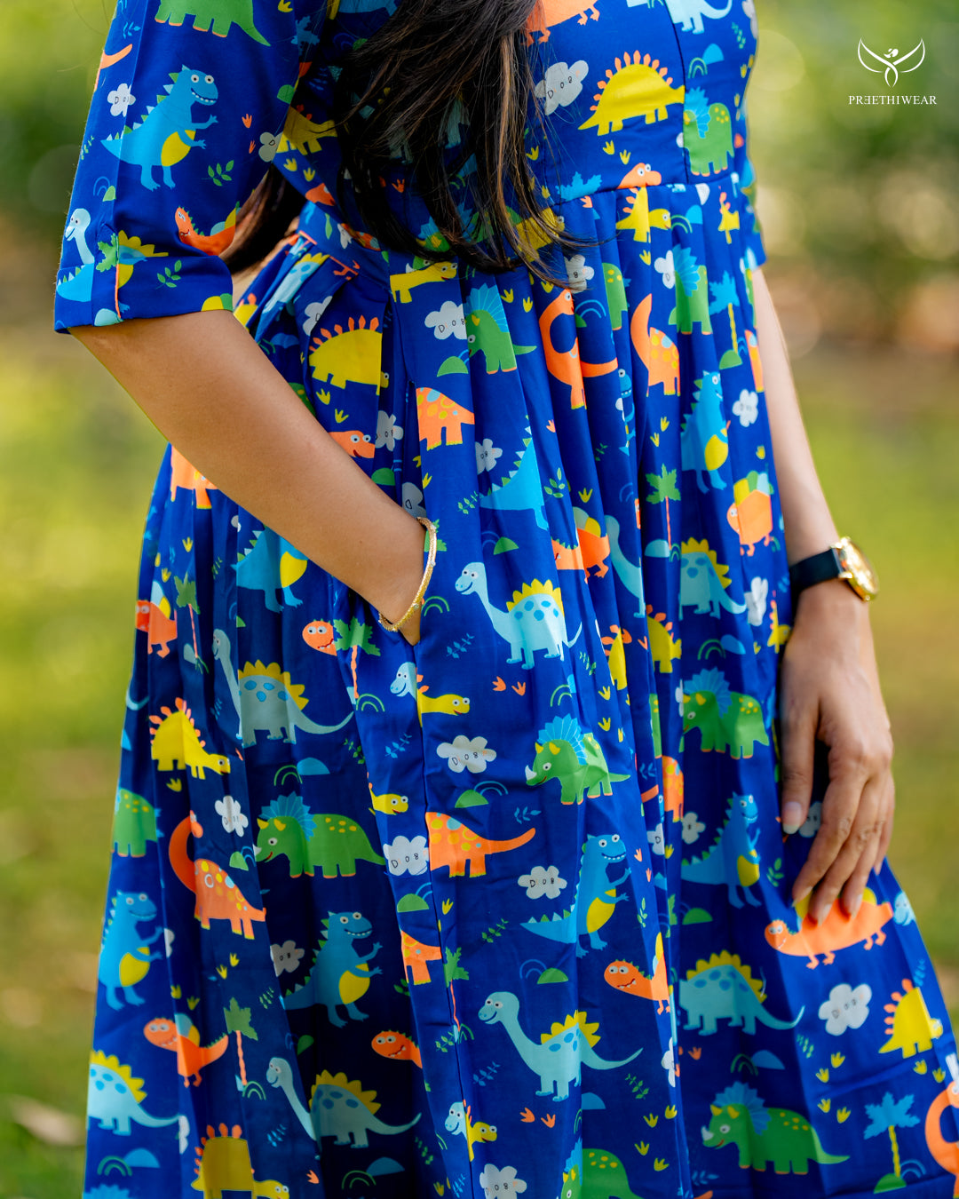 Tulasi  Maternity Dress with center Zip