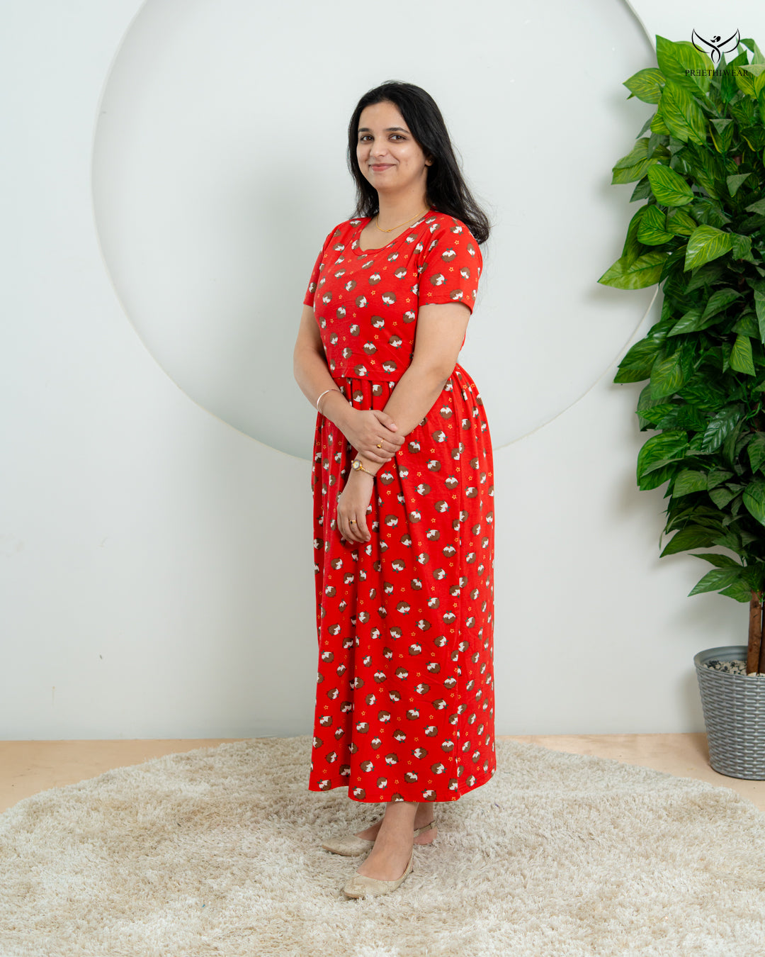 Nazila  Soft Cotton Full Length Maternity Loungewear