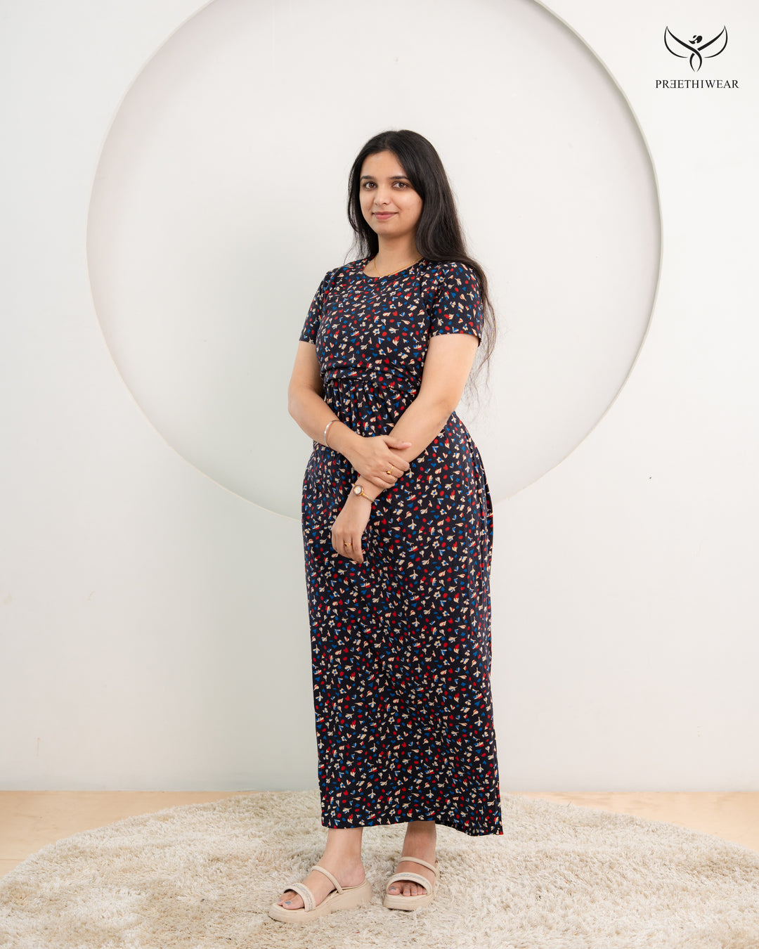 Nuha Soft Cotton Full Length Maternity Loungewear