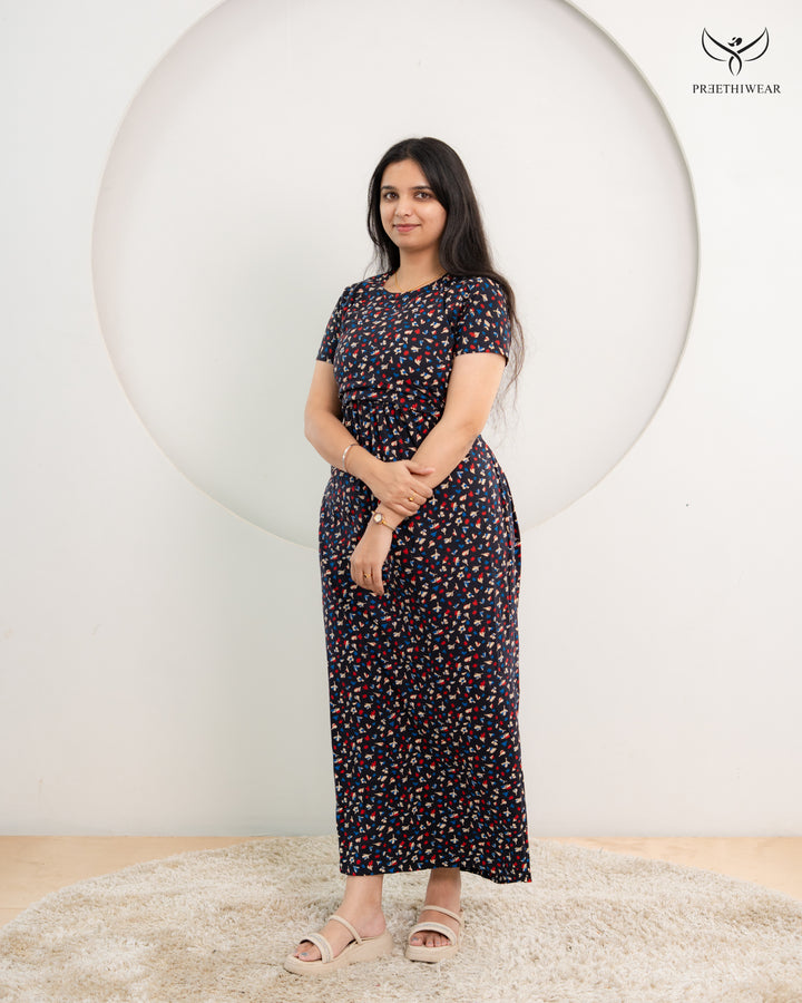Nuha Soft Cotton Full Length Maternity Loungewear