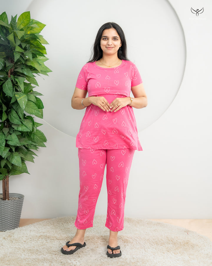 Teja SoftCotton Maternity Top Pant Set