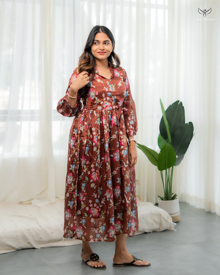 Sabi  Maternity Dress with center Zip