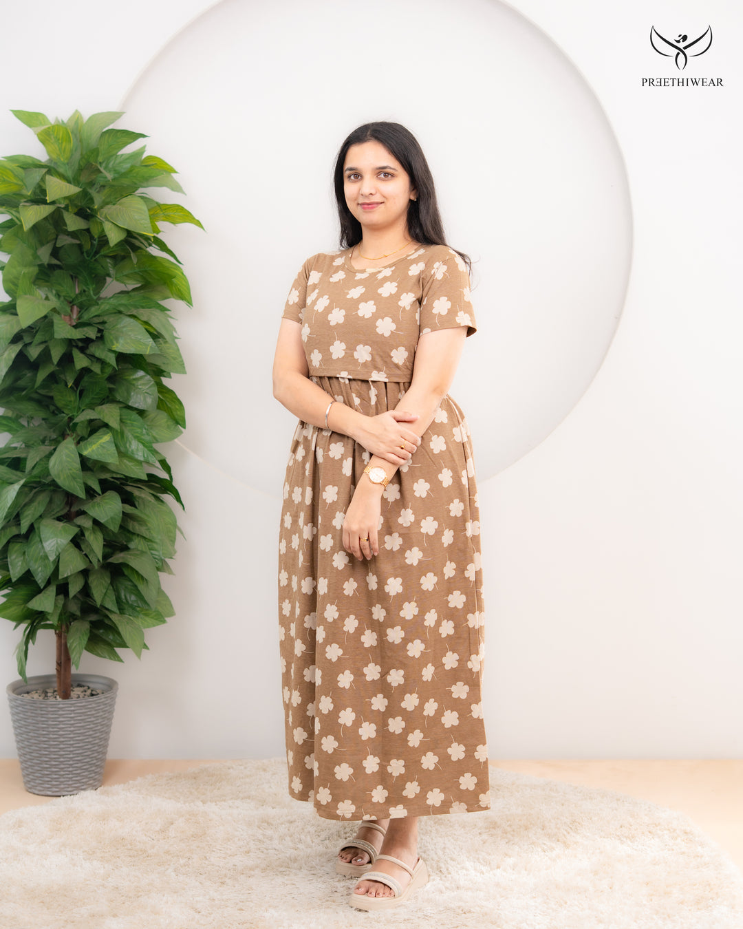 Alma Soft Cotton Full Length Maternity Loungewear