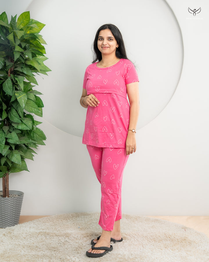 Teja SoftCotton Maternity Top Pant Set