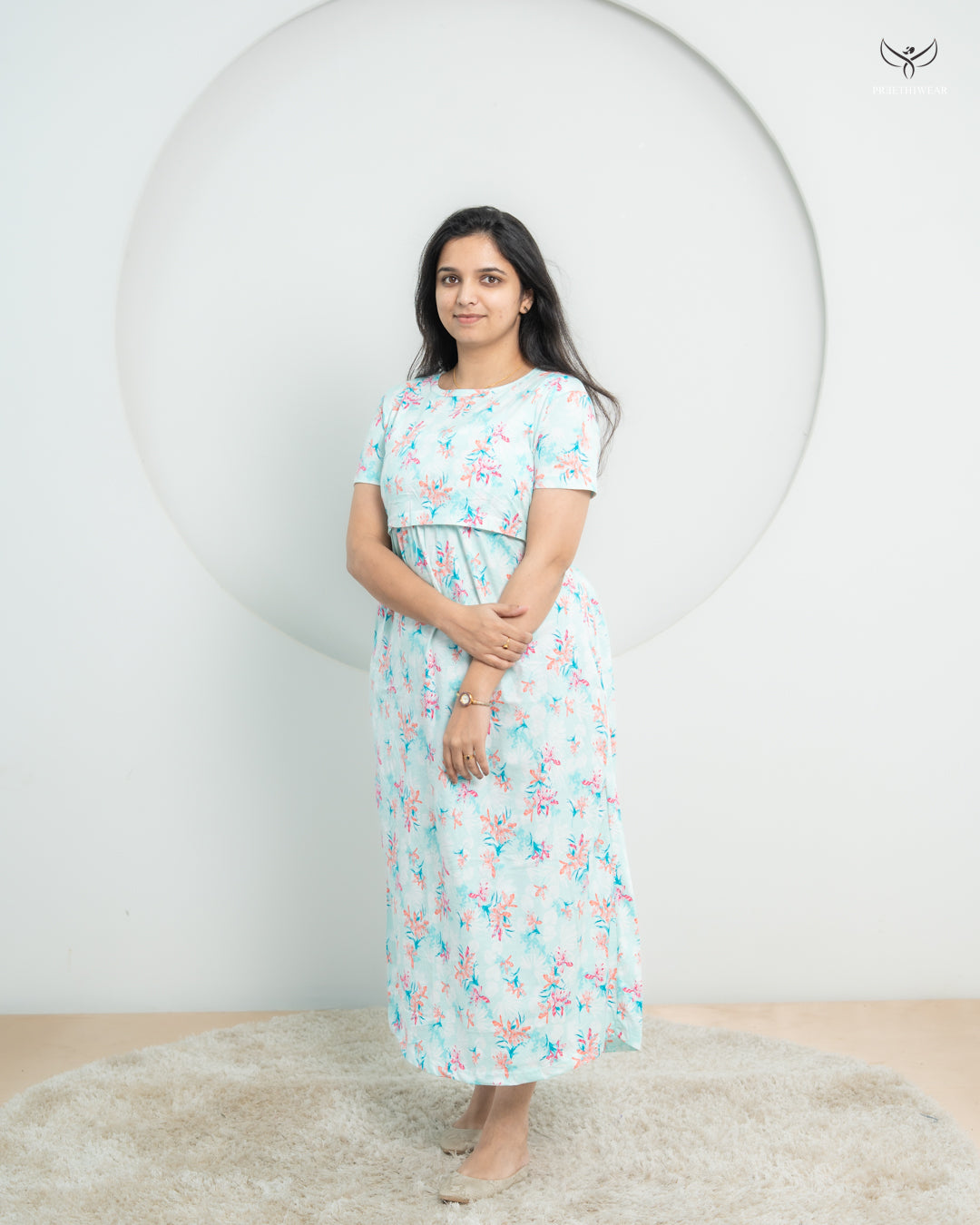 Athulya2  SoftCotton Full Length Maternity Loungewear