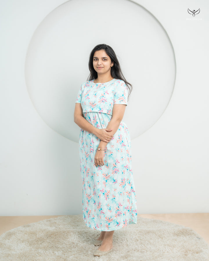 Athulya2  SoftCotton Full Length Maternity Loungewear