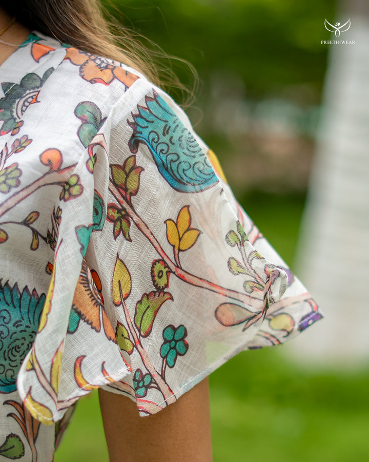 Nilofar Kalamkari Maternity Dress