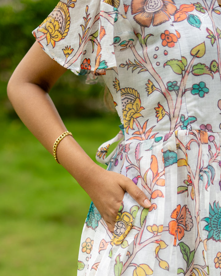 Nilofar Kalamkari Maternity Dress