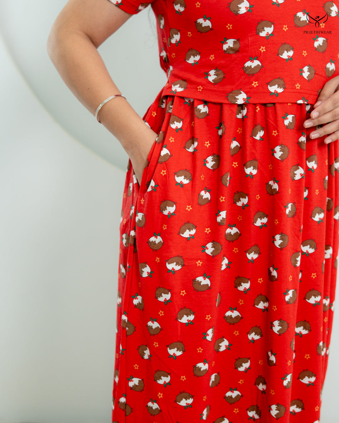 Nazila  Soft Cotton Full Length Maternity Loungewear