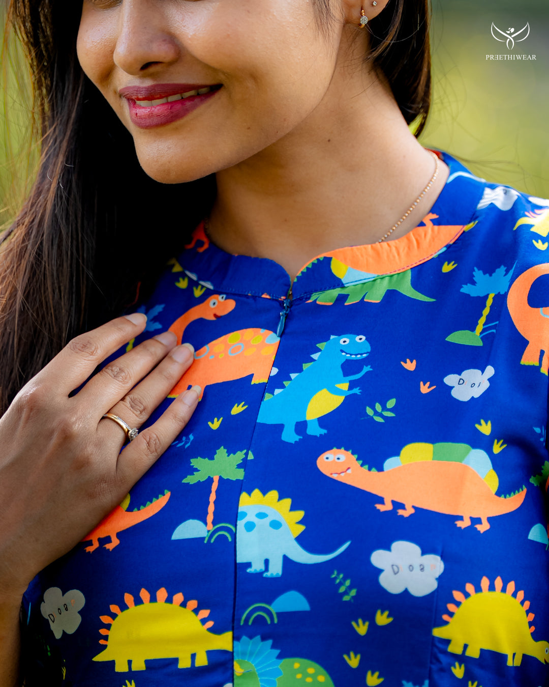 Tulasi  Maternity Dress with center Zip