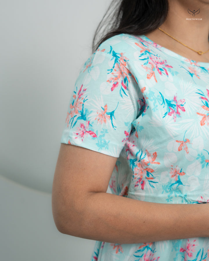 Athulya2  SoftCotton Full Length Maternity Loungewear