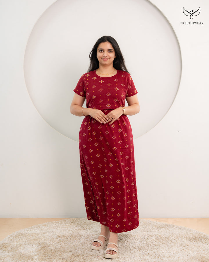 Marwa SoftCotton Full Length Maternity Loungewear