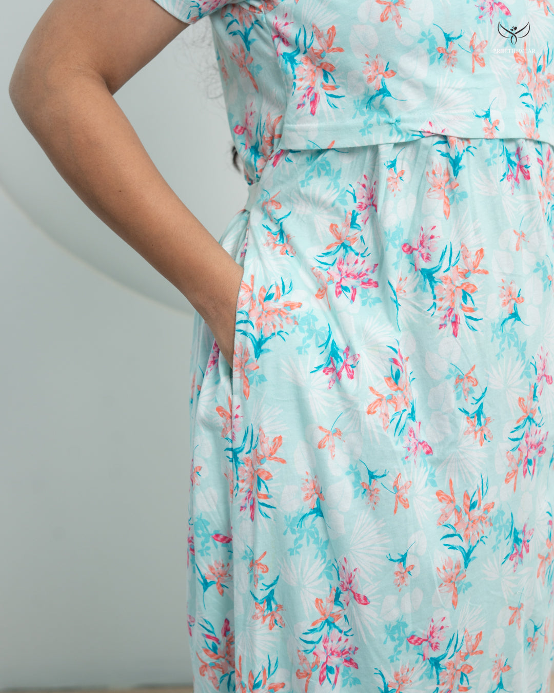 Athulya2  SoftCotton Full Length Maternity Loungewear