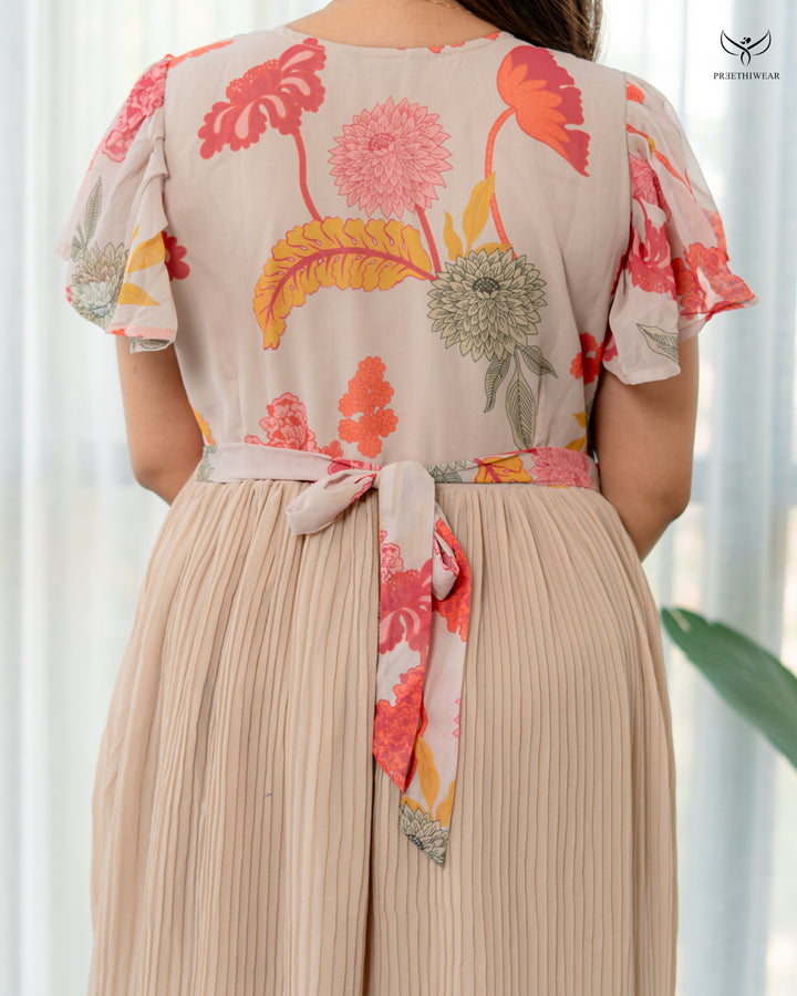 Taarvi  Maternity Dress with center Zip