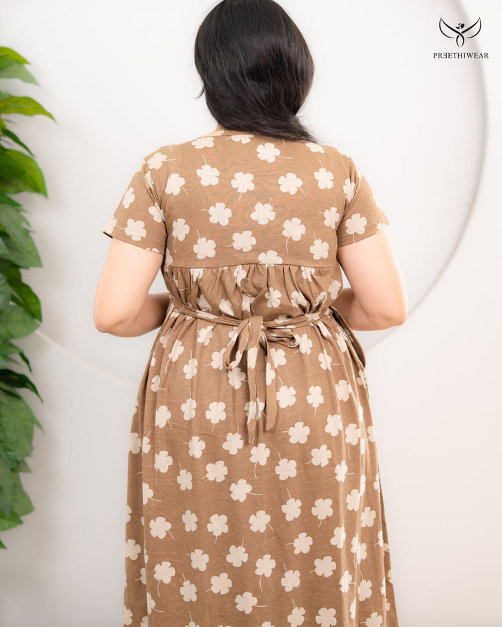 Alma Soft Cotton Full Length Maternity Loungewear